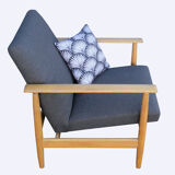1960s Armchair Wilhelm Knoll in oak wood