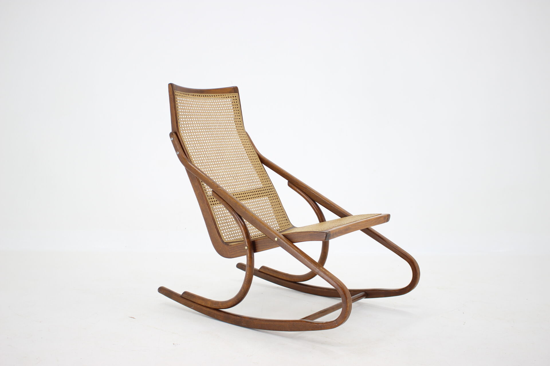 1960s Antonin Suman Bentwood Rocking Chair, Czechoslovakia
