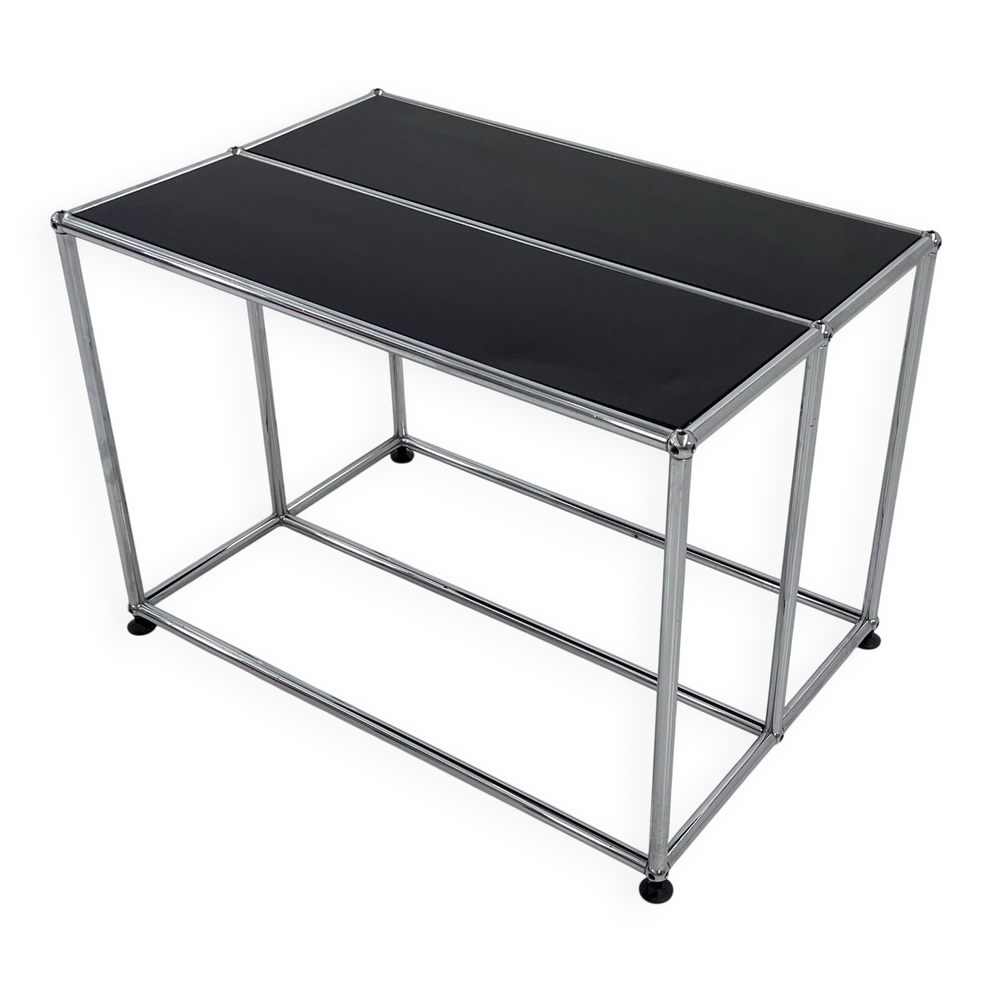 Black console by Fritz Haller & Paul Schärer for USM Haller, 1980