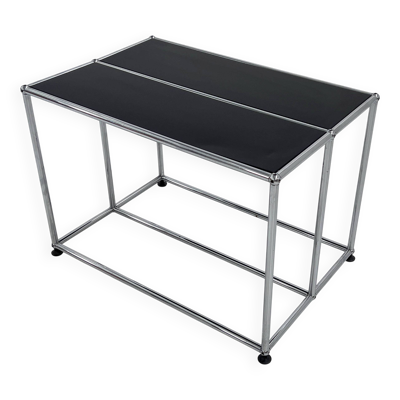 Console noire de Fritz Haller & Paul Schärer pour USM Haller, 1980