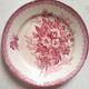 Set of 8 Terre de Fer plates with Eglantines motif, Diameter 22.5 cm