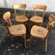 Lot of 4 vintage bistro chairs