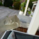 LEGRAS carafe, enamelled with pansy flower.