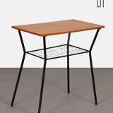 Vintage metal and wood table from the 1960s