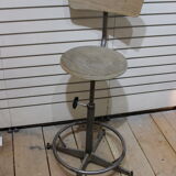 2 Vintage bar stools - adjustable height