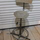2 Vintage bar stools - adjustable height