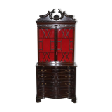 George III Library Thomas Chippendale in Hardwood on Serpentine Chest of Drawers