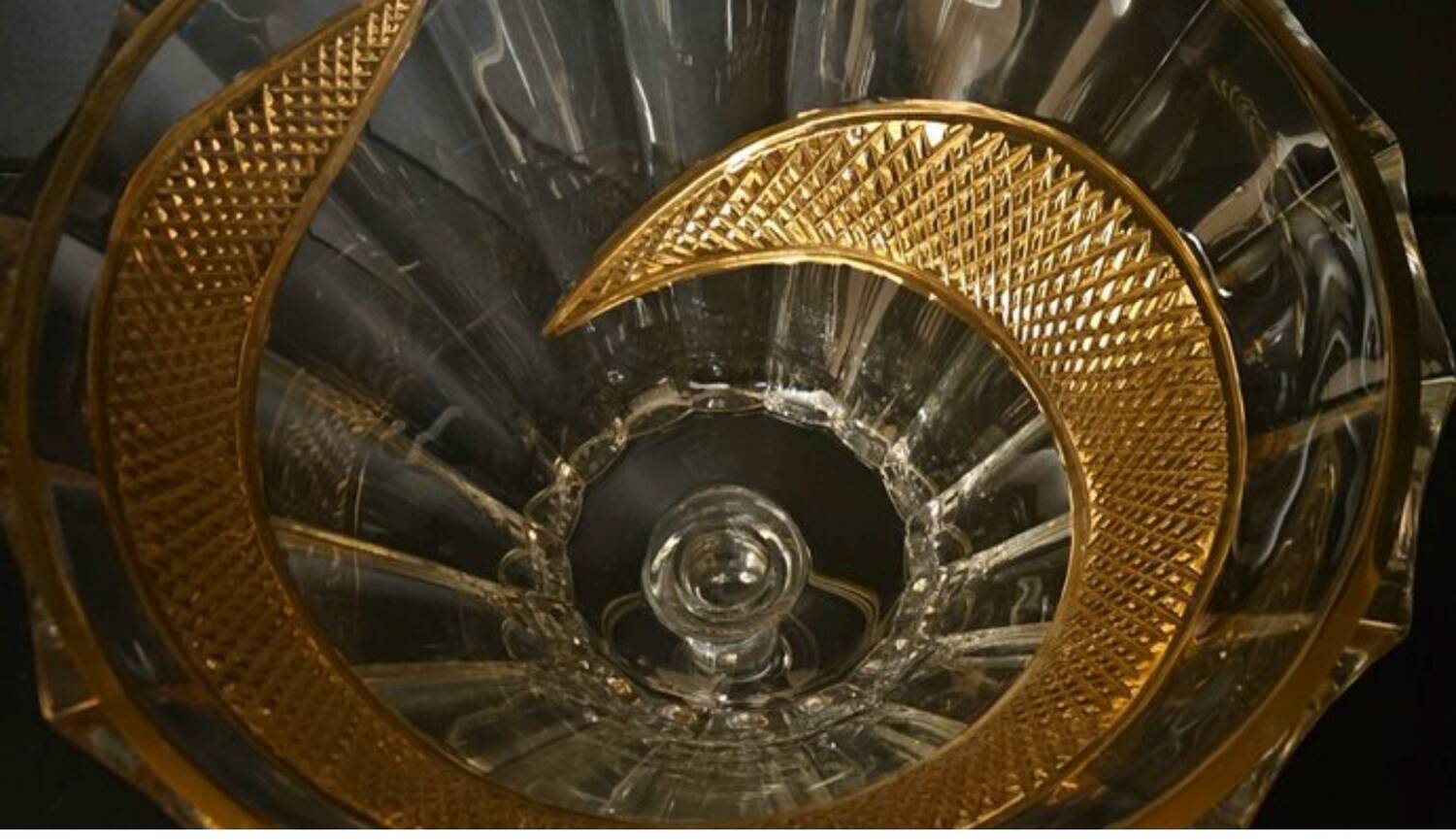 Coupe cristal et or