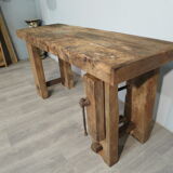 Old patinated workbench