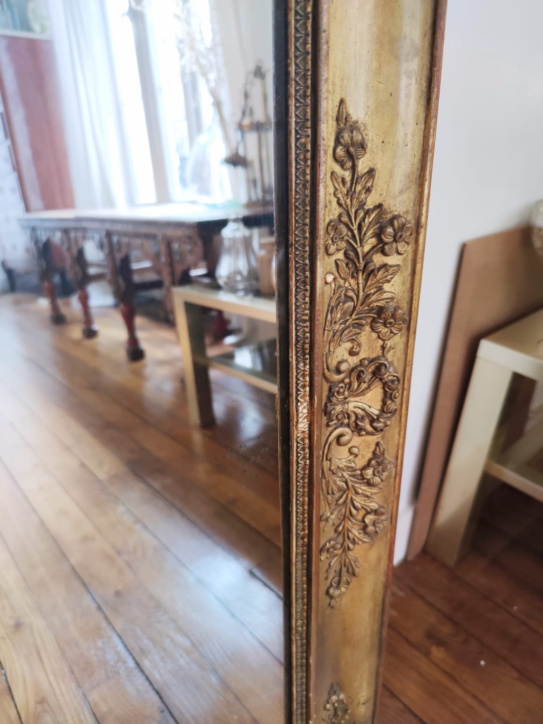 Miroir doré XIXe 78x99cm