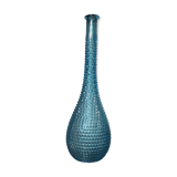 Bottle decanter Empoli Italy diamond tip glass 60 years 70