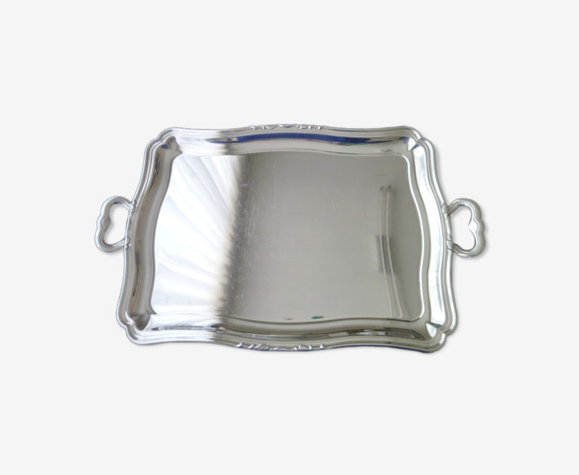 Stainless steel service tray 44.5 x 33 cm