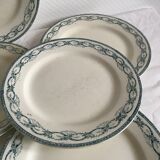 Lot of 8 flat plates made of iron earth