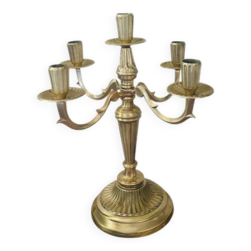 Antique brass candlestick