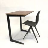 Vintage school Friso Kramer with Chair flesh compass work table