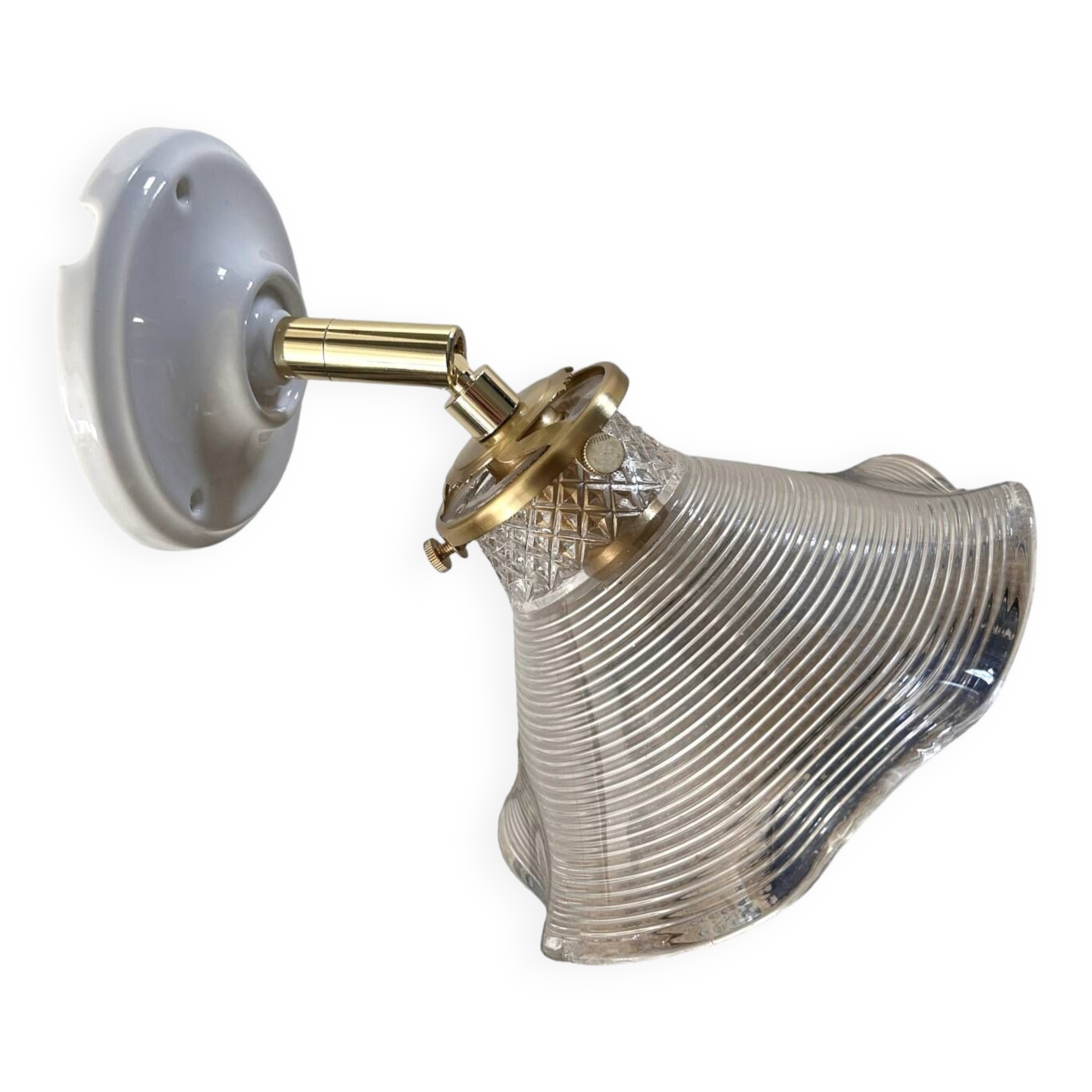 Old tulip wall light