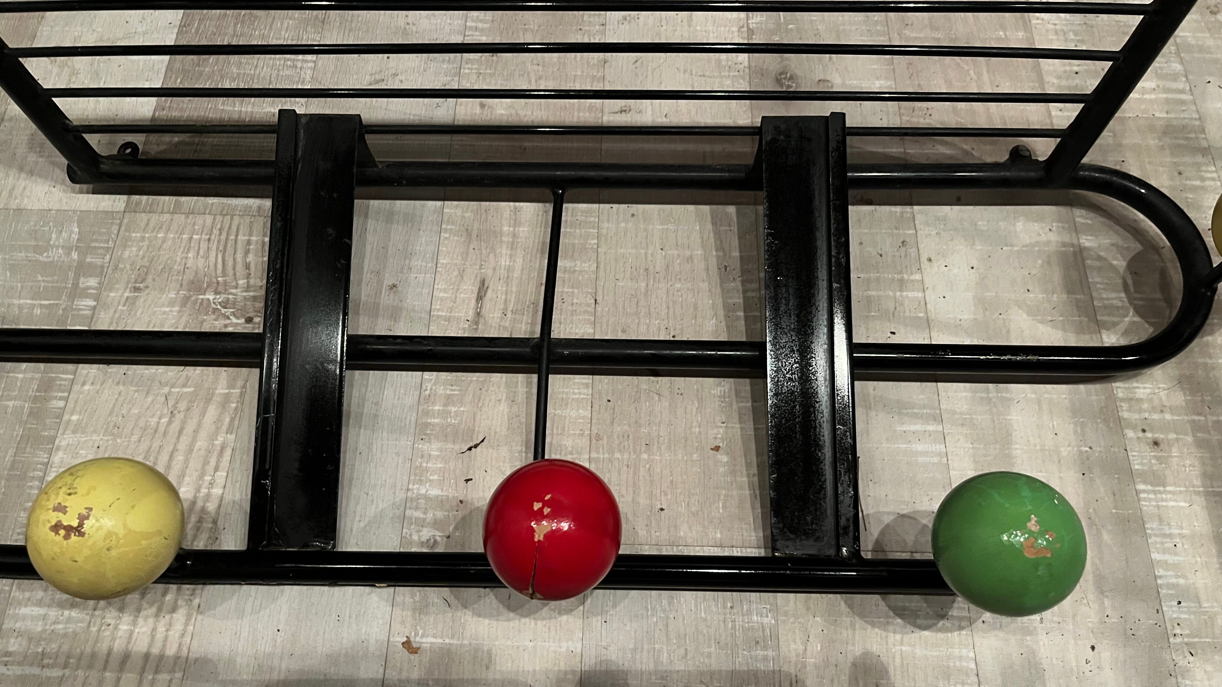Coat rack 5 balls color 1950
