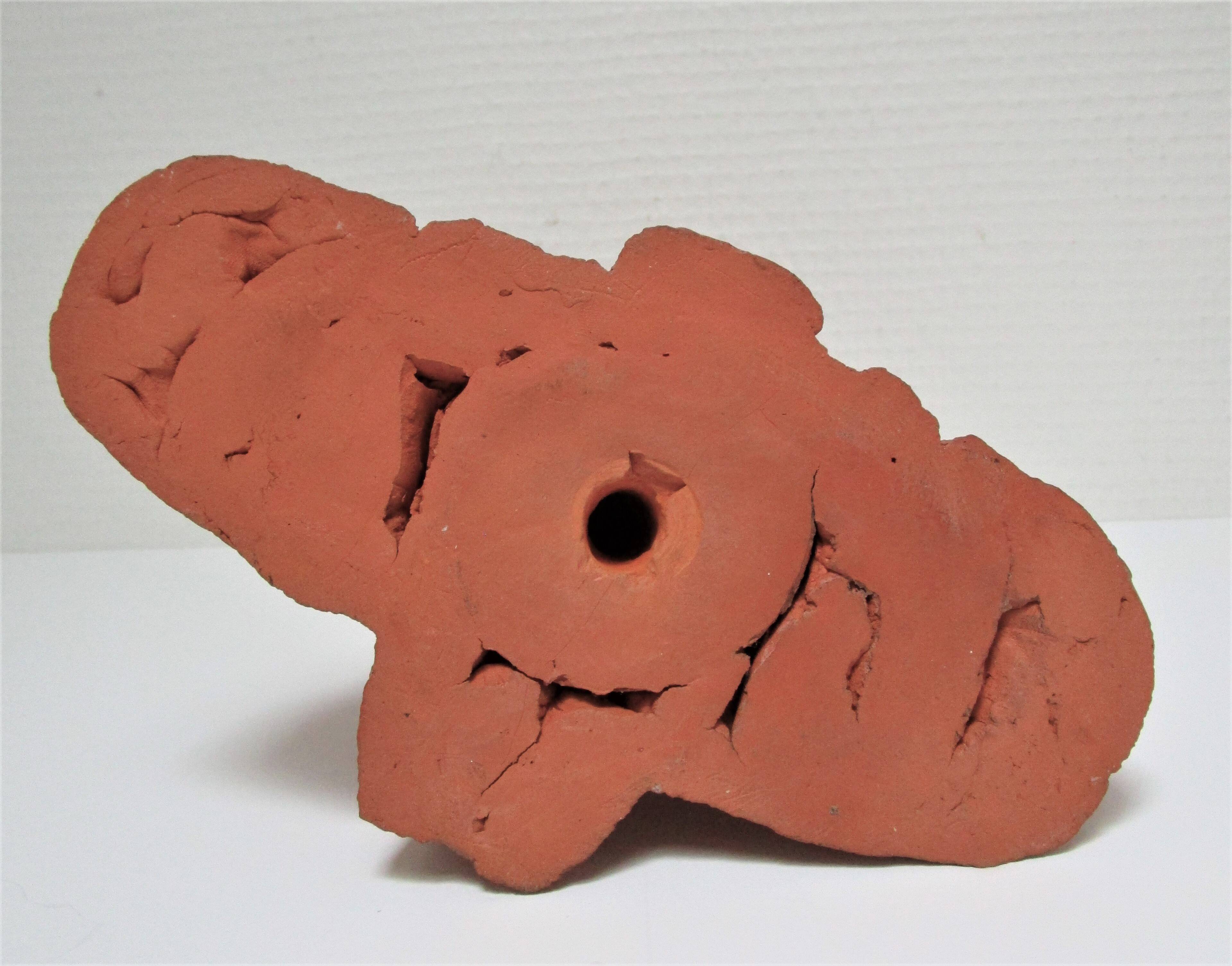 Sculptural Native American face candle holder signed Mario Frascaroli