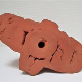 Sculptural Native American face candle holder signed Mario Frascaroli