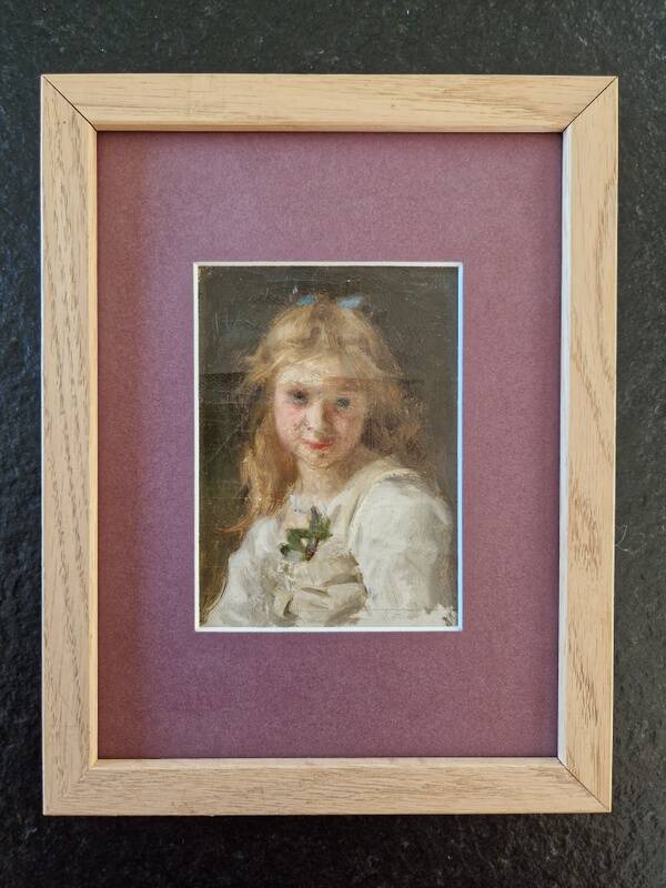 Jules Cyrille Cavé (1859-1946) - Oil on canvas - Portrait of a young girl