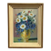 Mid-Century Oil on Panel “ Vase” by Sascher, Signed, Vintage & Framed 17 × 22cm