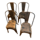 Set of 4 Boston chairs in patinated bronze metal – Westwing ni