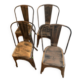 Set of 4 Boston chairs in patinated bronze metal – Westwing ni