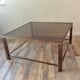 Belgo Chrome coffee table in vintage 70s brass