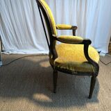 Louis XVI period medallion armchair