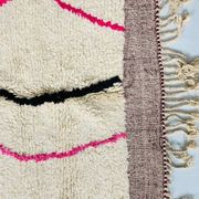 Tapis en laine pure naturelle fait main taille 140 x 260 cm