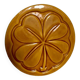 Vallauris, 20th century clover decoration trivet