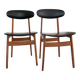 Chic vintage pair of Scandinavian chairs