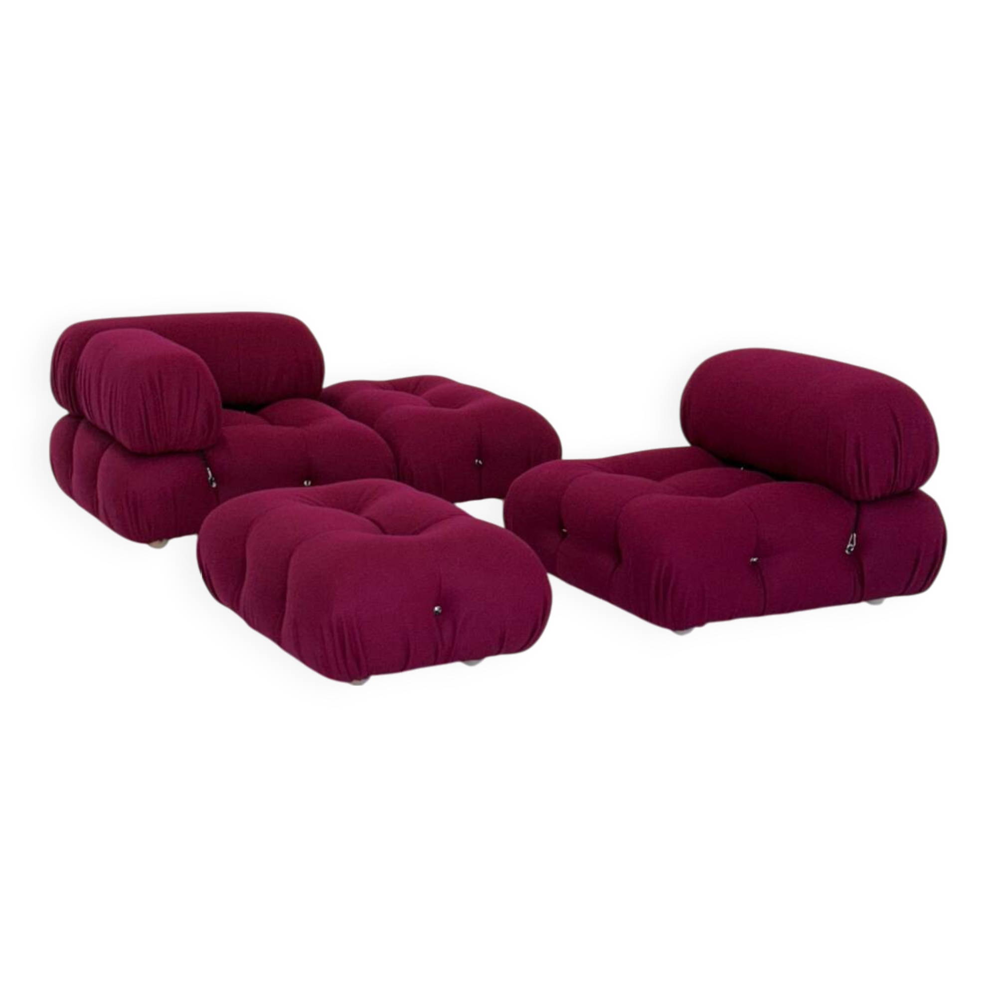 Canapé modulable Camaleonda Bordeaux par Mario Bellini pour B&B Italia
