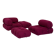 Canapé modulable Camaleonda Bordeaux par Mario Bellini pour B&B Italia