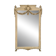 Miroir d'entrée de Château réchampi de style Louis XVI