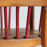 Vintage Baumann wooden children's chair/armchair with bars, 1950s