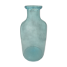 Vase ou bouteille bulle bleu turquoise souffle bouche