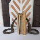 Bronze bookends