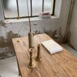 Set 2 old onyx candlesticks