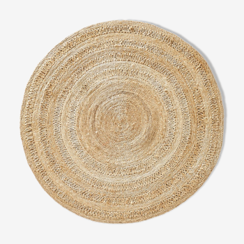 Round rug in straw 18 150cm