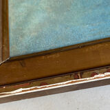 Table "Landscape of boats" Italy HST signed Alfred Tardieu (XIX-XX)