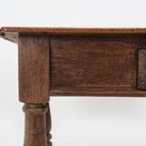 Belgian Antique oak console table with drawer, ca. 1740