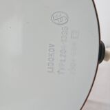 Lidokov desk lamp Czechoslovakia metal and opaline original, 1960