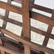 Vintage woven oak magazine rack
