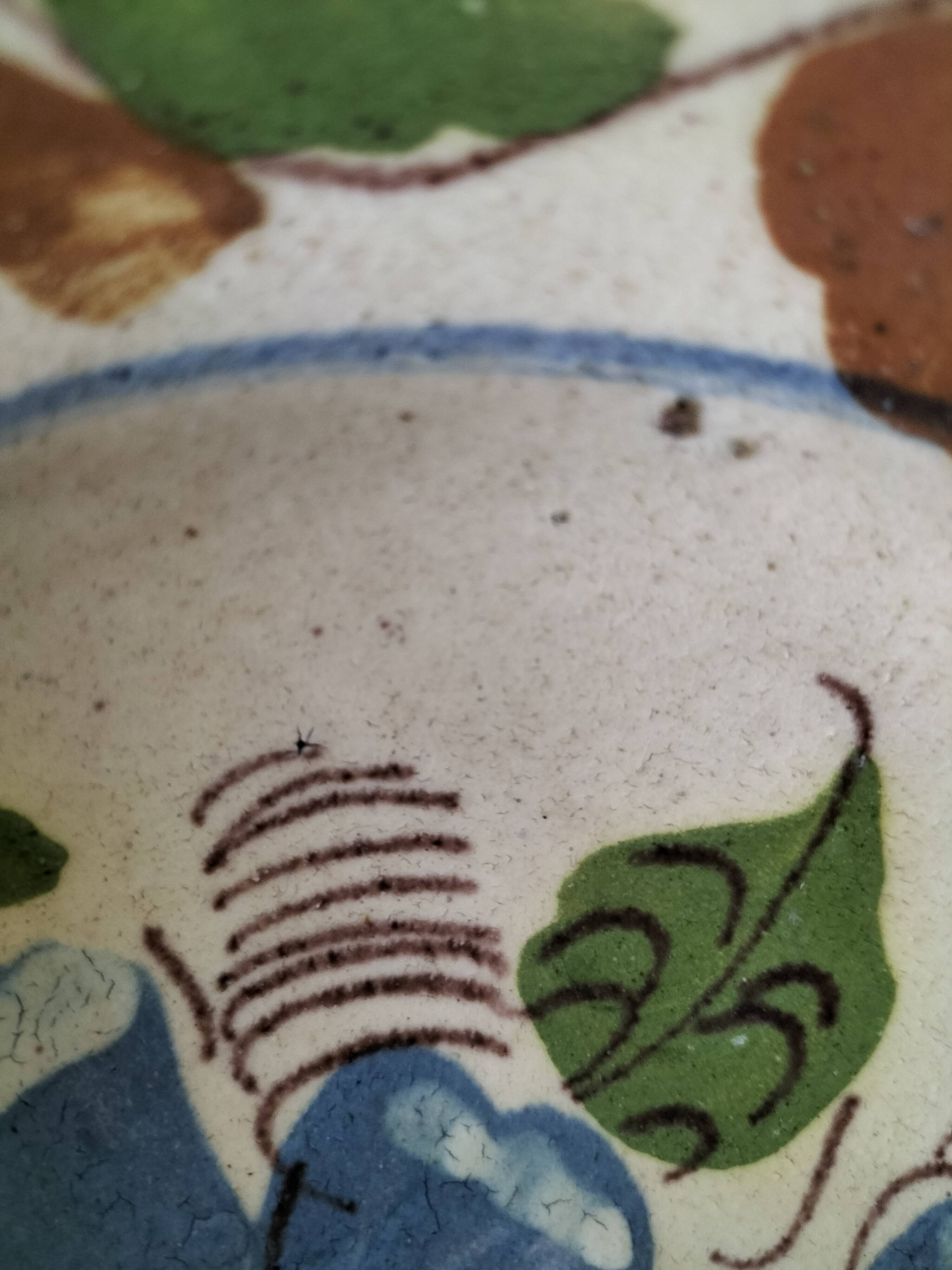 Glazed earthenware plate from Korond (Corund), Transylvania