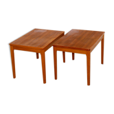 Pair of teak bedside tables, Albert Larssons, Tibro, 1960