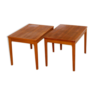 Pair of teak bedside tables, Albert Larssons, Tibro, 1960