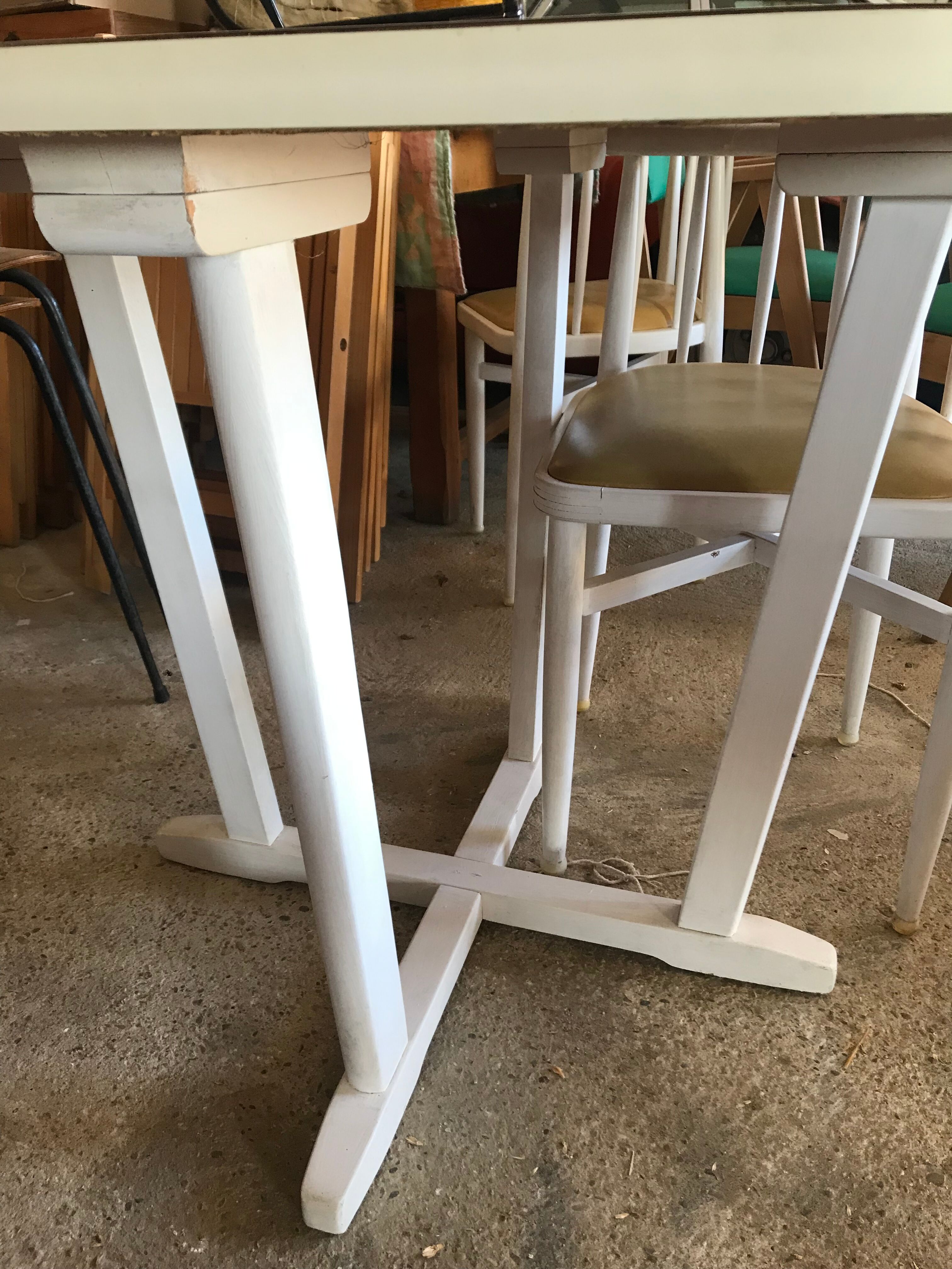 Set table and chairs Thonet 1970