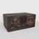 Antique wooden chest with illustrations of porcelain vases (1900) #2