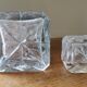 Antique cut crystal and silver-plated carafe